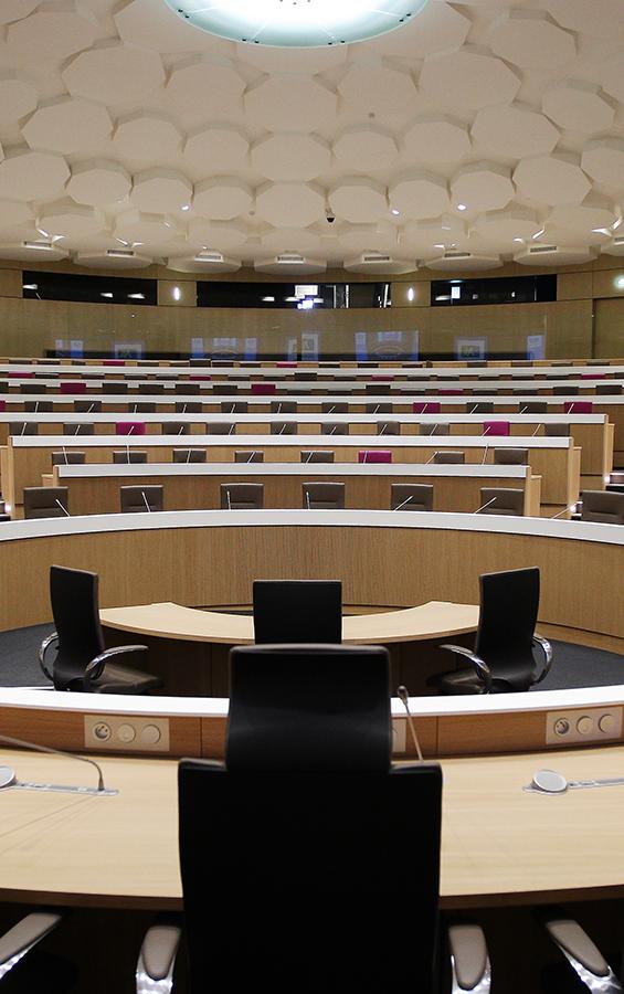 Salle assemblée vide